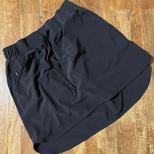 Black athletic skort